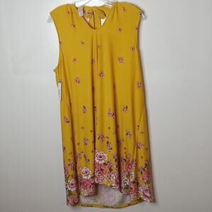 NWT  Walmart Girls Sleeveless floral XXXL(21) dress. Summer, Beachy, Bright.
